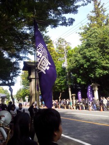 全日本大学駅伝②伊勢内宮前 明大応援団